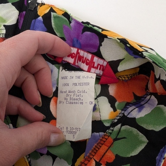 90's Floral Shorts High Rise Flared Tiered Skirt Mini - Picture 3 of 9